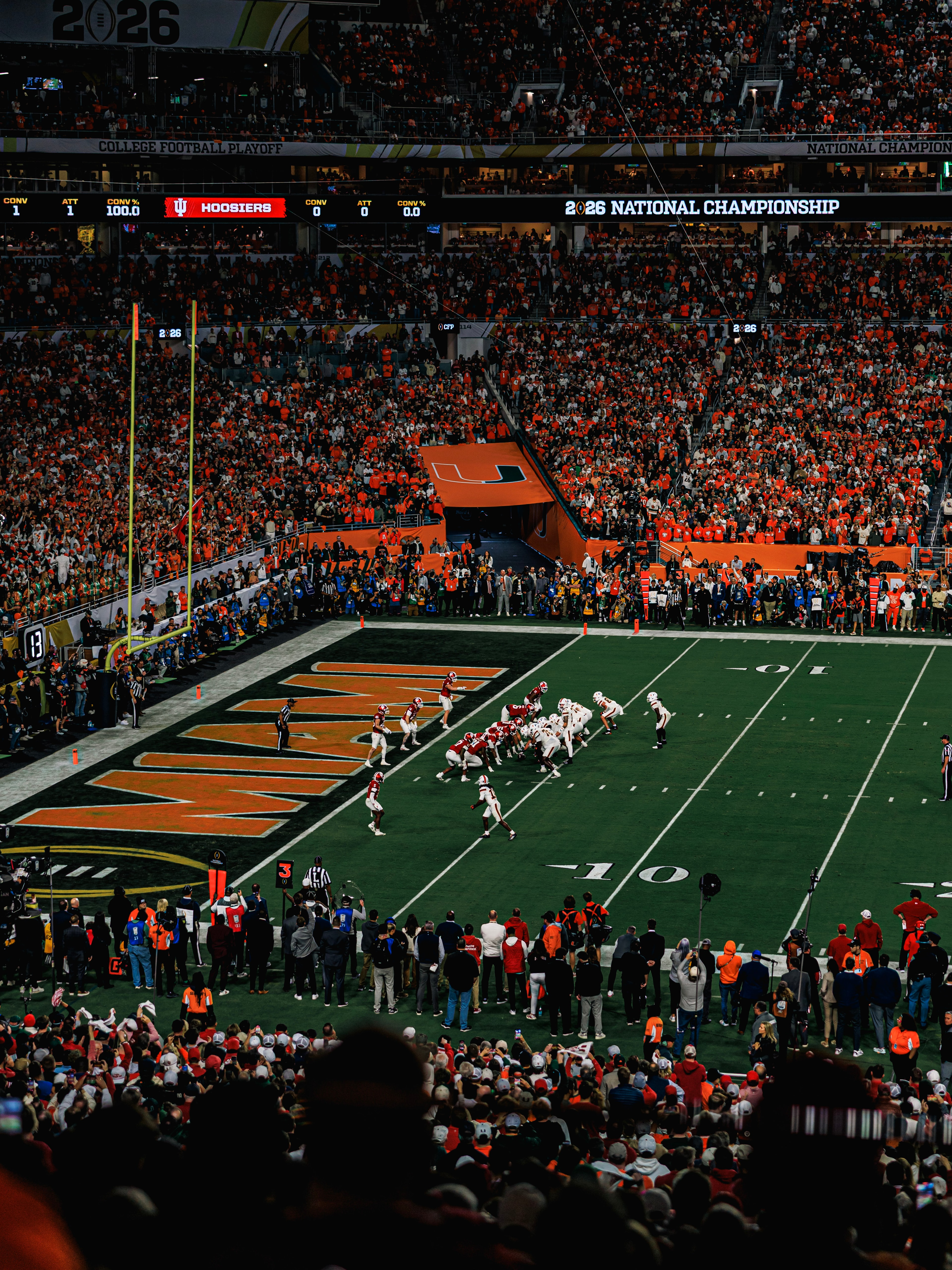 Coach McDaniel at Hard Rock Stadium